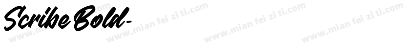 Scribe Bold字体转换